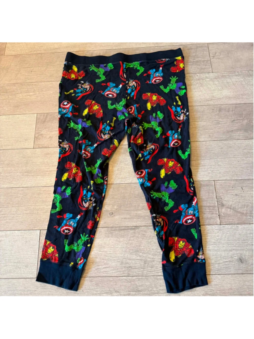 Boys Amazon Essentials Marvel Pajama Bottoms XXL Black Multi-color